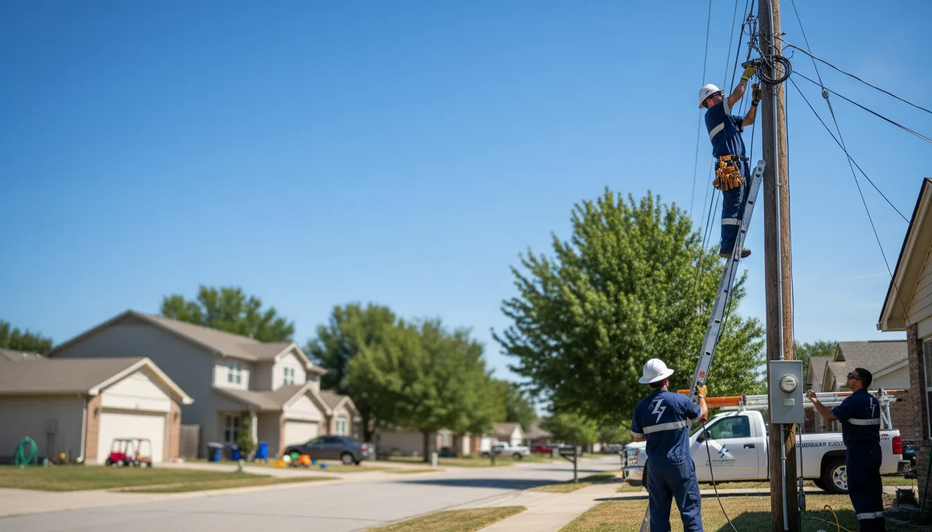 Residential electrician providing installation services in Cary, IL